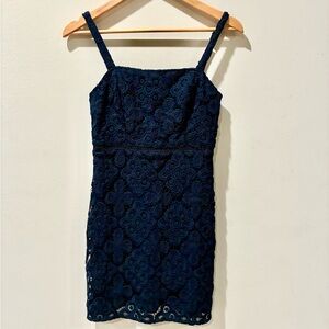 Hollister Navy Lace Dress